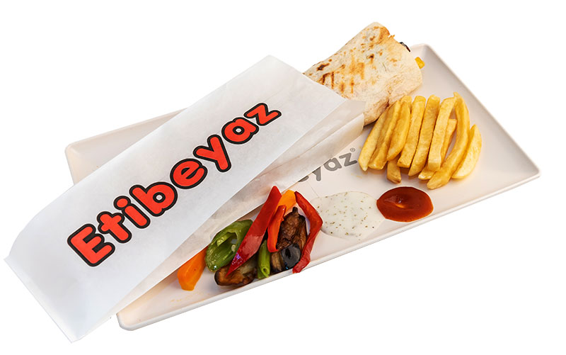 Etibeyaz piliç döner tabağı
